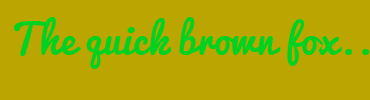Image with Font Color 00D222 and Background Color BBA500